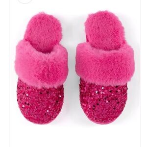 Shiraleah Adult Festive Sequin Slippers